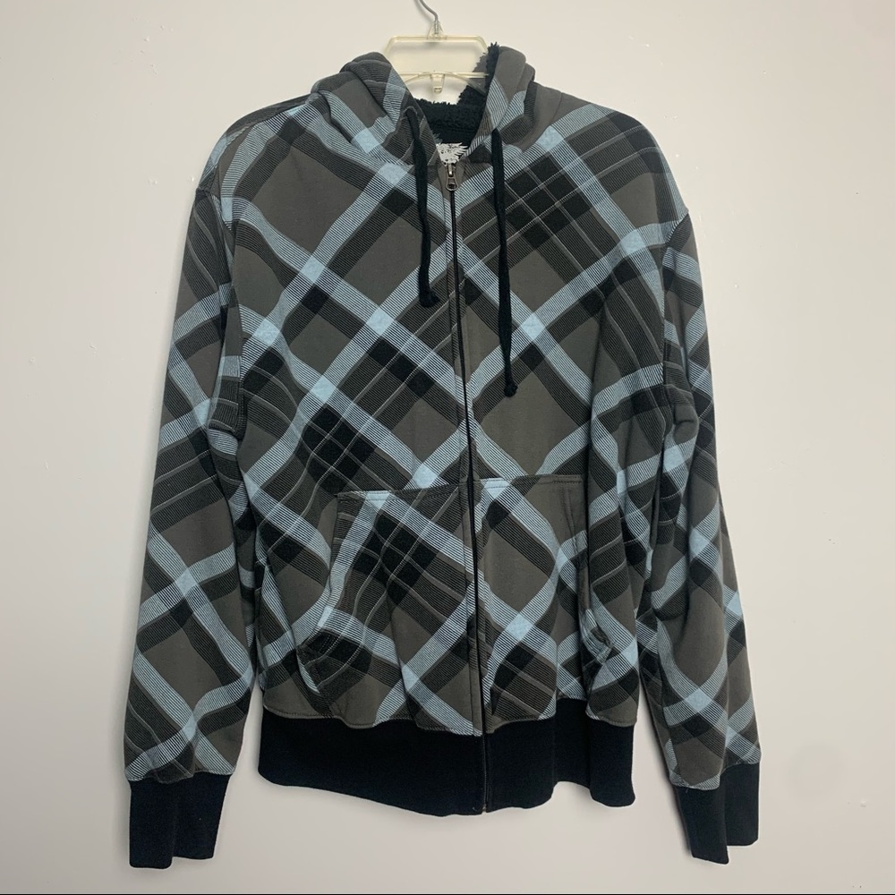 Intelligence Sherpa Lined Hooded Jacket Size Medium